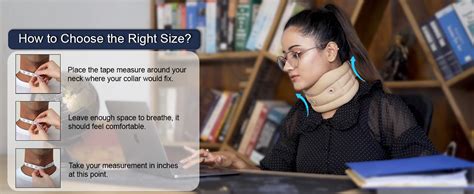 Buy WC- Soft Cervical Collar Adjustable Collar Neck Support Brace, Neck ...