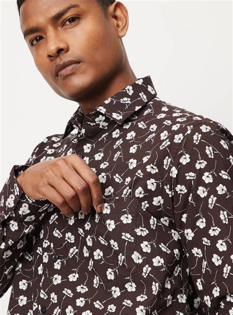 Buy Men Floral Printed Slim Fit Formal Shirt Online at just Rs. 999.0 ...