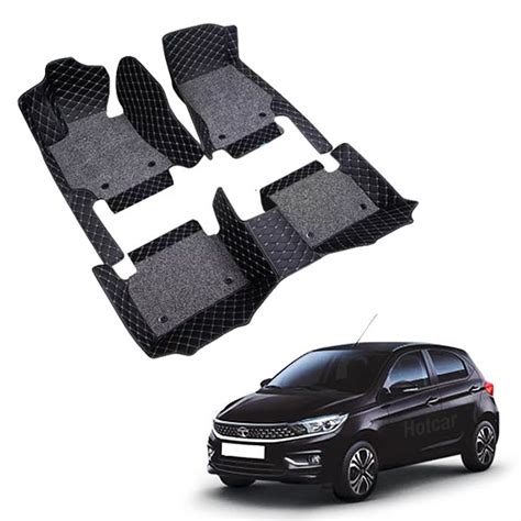Buy Online Tata Tiago Premium 7D Floor Mats - 4 Colour Options - Hotcar