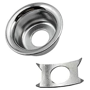WHIZZO 2X(Pack of 2 Iron Jack Socket Plate Cup for Telecaster Electric ...