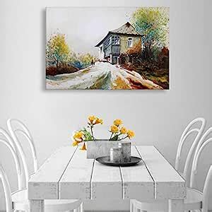 Inephos Framed Canvas - Beautiful Landscape Art Wall Painting (85cm X ...