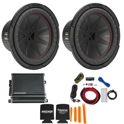 Buy Kicker 10 Inch Comp R Woofer Includes Two 48CWR102 Package with ...