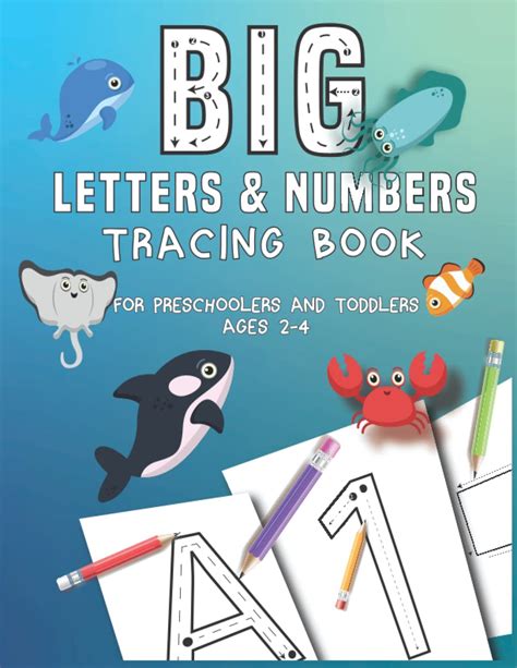 Buy BIG letters and numbers tracing book for Preschoolers and Toddlers ...