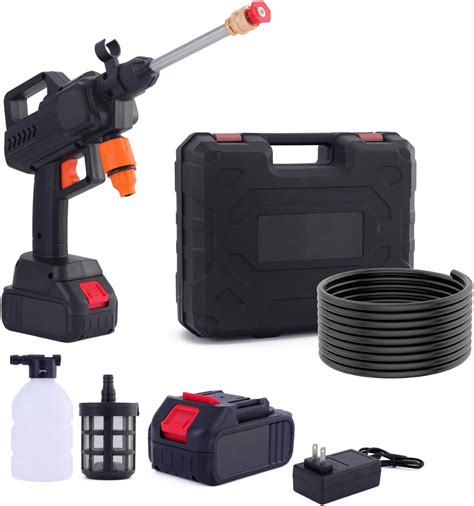Amazon.com : Portable Cordless Pressure Washer with Water Tank - High Pressure Car Washer, 20V ...