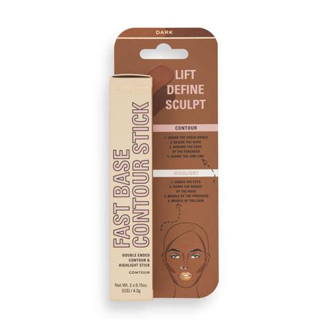 Revolution Fast Base Contour Stick Dark 4pc Set + 1 Full Size Product ...