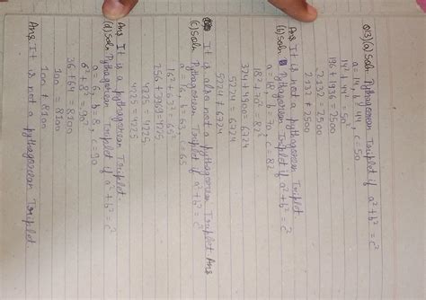 50 13. Which of the following is a Pythagorean triplet? (A) (14, 44, 50 ...