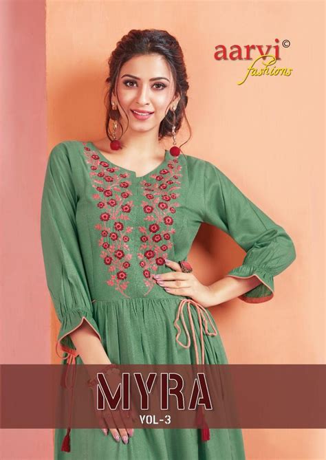AARVI MAYRA VOL 3 (6 Pcs) Full Catalogue Ready Made Kurtis at Wholesale ...