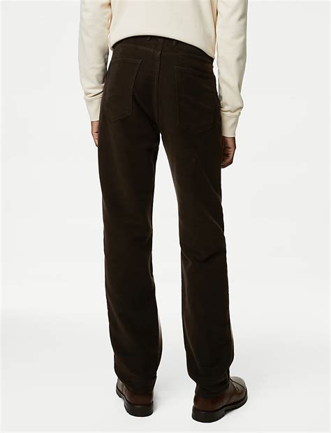 Buy Regular Fit Moleskin Trousers at Marks & Spencer