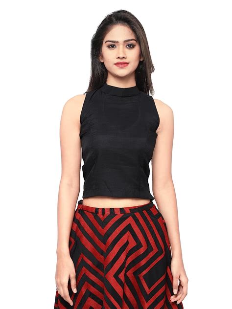 Buy Inddus Blended Lehenga Choli (IND-IFW-29_Black_Free Size ) at Amazon.in