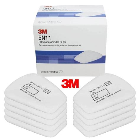 3M Particulate Filter 5N11, N95 Respiratory Protection (Pack of 10 ...