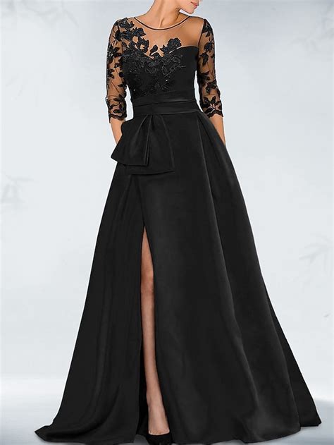 A-Line Court Train Wedding Guest Dress Formal Dresses Flare Dress ...