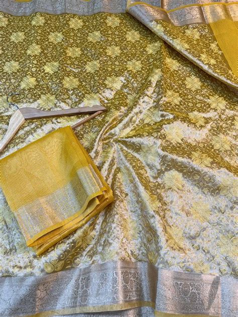 Tissue Silk Banarasi Sarees Online - The Usee Shop