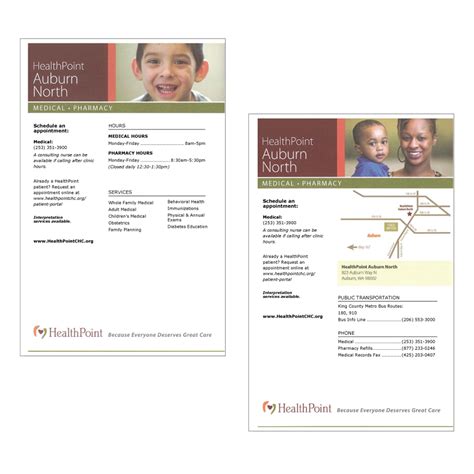 Clinic Cards – Choose your location – HealthPoint
