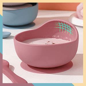 OLWICK® Silicone Suction Bowl & Spoon Set for Toddler & Baby ...