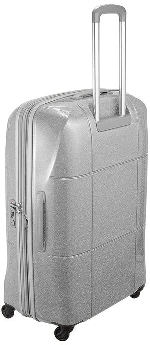 Echolac Atlas Large Silver Hard Sided Check-In Suitcase Trolley 69cm