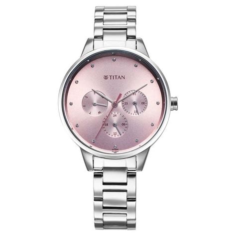 Buy Online Titan Razzle Dazzle Quartz Analog with Day and Date Pink ...