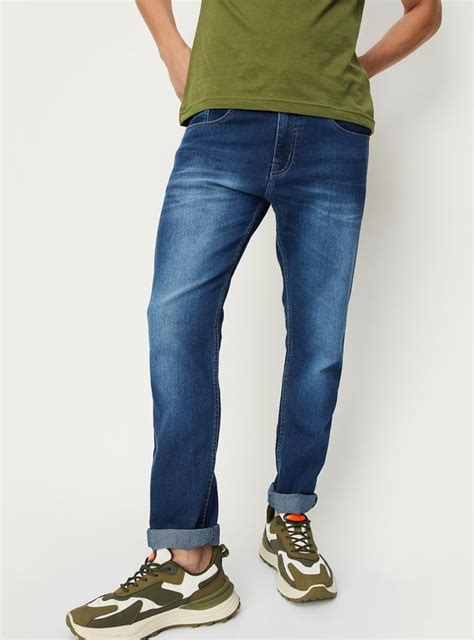 Buy Men Washed Regular Fit Jeans Online at just Rs. 699.0 ...