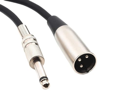 DEVINAL XLR Male to 1/4" Inch TS Mono Male Plug Audio Connector, 6.35mm ...