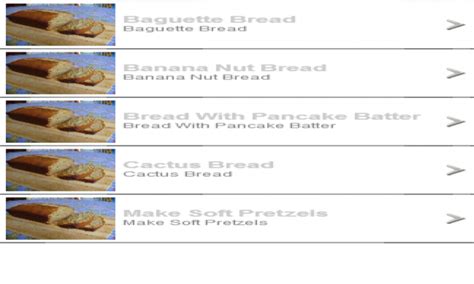 Bread Menu - App on Amazon Appstore