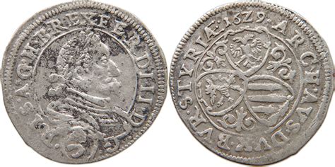 Hamburg 3 Kreuzer 1629 Ferdinand II. (1619-1637) Graz ss | MA-Shops