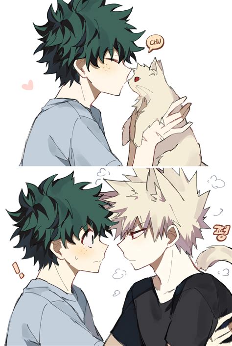 midoriya izuku and bakugou katsuki (boku no hero academia) drawn by coi ...