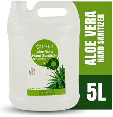 Bjain Omeo Aloe Vera Hand Instant Sanitizer Gel 5 litre, Refill Pack ...