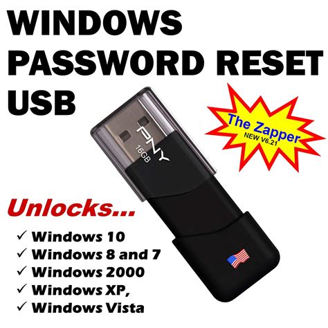 Buy Pas Reset boot USB compatible with Windows 10, 8, 7, Vista, XP ...