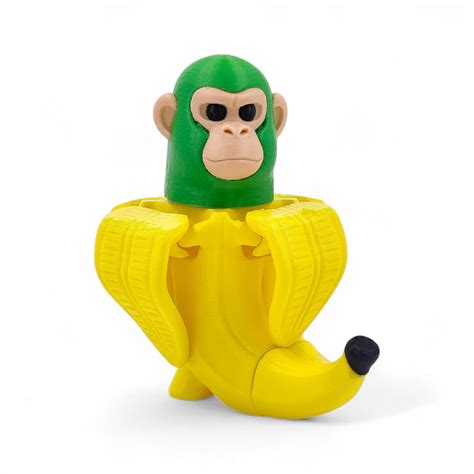 Buy qwik3D Chimpanzini Bananini Action Figure | 4-Inch Meme Toy | Funny ...