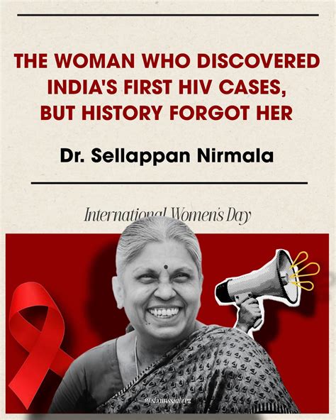 𝙎𝙝𝙖𝙢𝙨🌻 | She discovered India’s first HIV cases, igniting a battle that saved millions—but ...