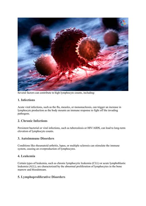 Understanding High Lymphocytes: 5 Causes, Symptoms, and Treatment Options | The Lifesciences ...