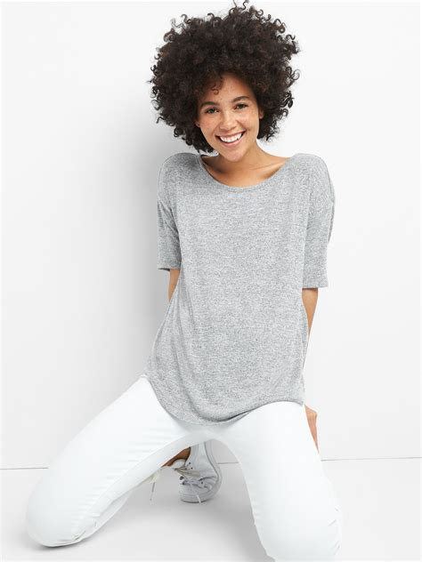 Softspun elbow length tee | Elbow length sleeve, Elbow length, T shirts ...