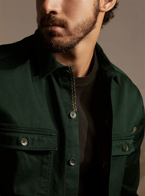 Buy Gritty Jungle Overshirt | Casual Olive Solid OverShirts for Men ...