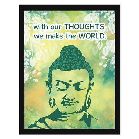 Chaka Chaundh – Suitable buddha quotes wall frames - Buddha frame with ...