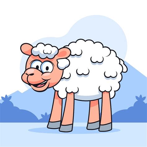 Lamb cartoon illustration Vectors - Download Free High-Quality Vectors ...