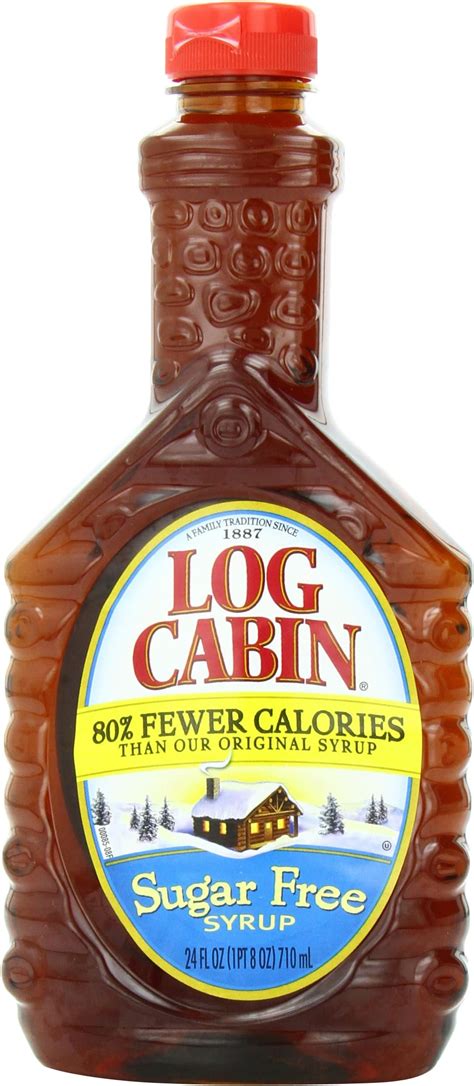 Amazon.com : Log Cabin Sugar Free Syrup, 24 Fl Oz (Pack of 4) : Maple ...