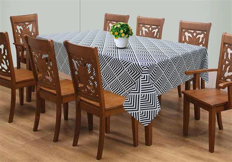 Buy Cotton Diamond Check 8 Seater Table Cloth with Border Online ...