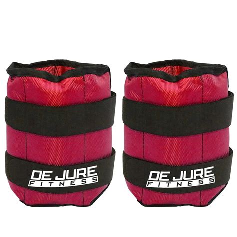DE JURE FITNESS Ankle & Wrist Weight Set, Adjustable Strap, 0.5KG Pair ...