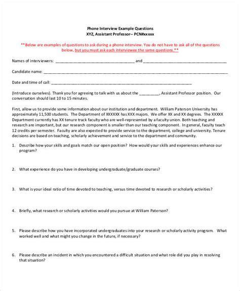 Image result for Interview Questionnaire Examples