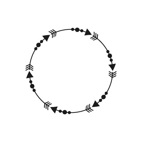 Arrow Circle Frame SVG Arrow Wreath Svg Cut File Circle - Etsy India