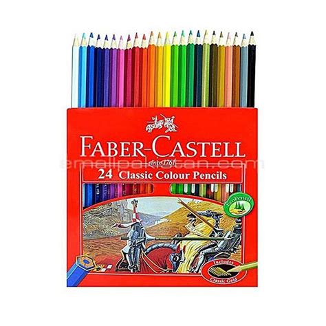 FIber-Castell Faber Castell Classic Color Pencils 24 Colour Set Full ...