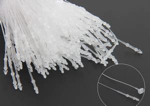 Hunny - Bunch 7" Inches Loop Pin Plastic Fastener Hang Tag Snap Lock ...