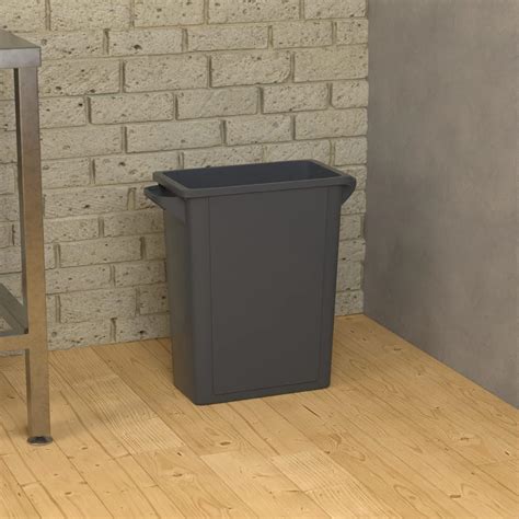 Buy Krollen Industrial 16 Gallon Gray Slim Jim Trash Can Online at ...