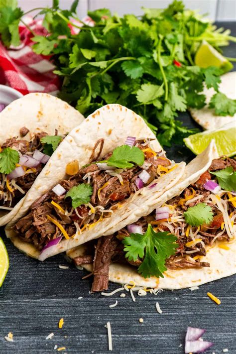 Slow Cooker Shredded Beef Tacos - Slow Cooker Meals