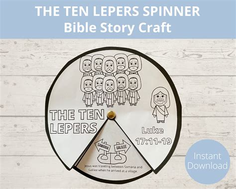 Ten Lepers, Sunday School Craft, Bible Story Activities, Jesus Miracles ...