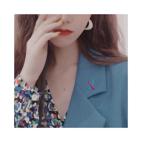 Buy Suicide Prevention Awareness Ribbon Pin Purple & Teal Awareness ...