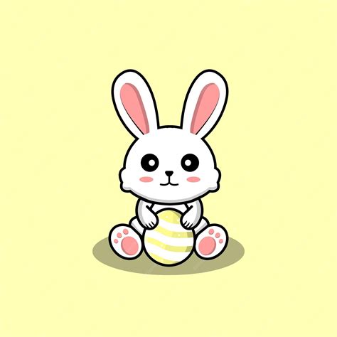 Premium Vector | Cute Easter bunny vector illustration