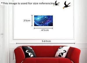 SnapGalaxy Art Panel - Space 24 2 Canvas 10 inch x 18 inch Painting ...