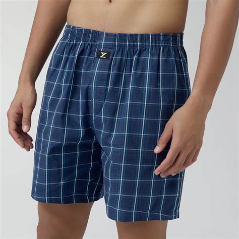 Checkmate Combed Cotton Boxer Shorts Vivid Blue – XYXX Apparels