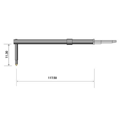 120mm 90° 5um Recess Stylus - AMETEK - India