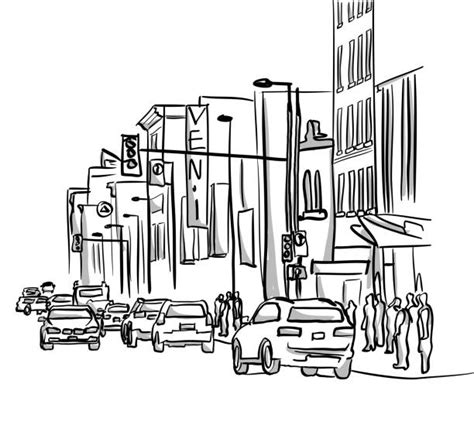 Busy City Drawing 的图像结果